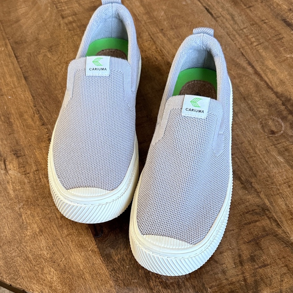 Cariuma Light Gray Slip-On Shoes